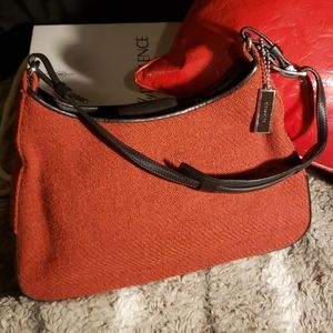 Authentic Coach Red Shoulder Purse